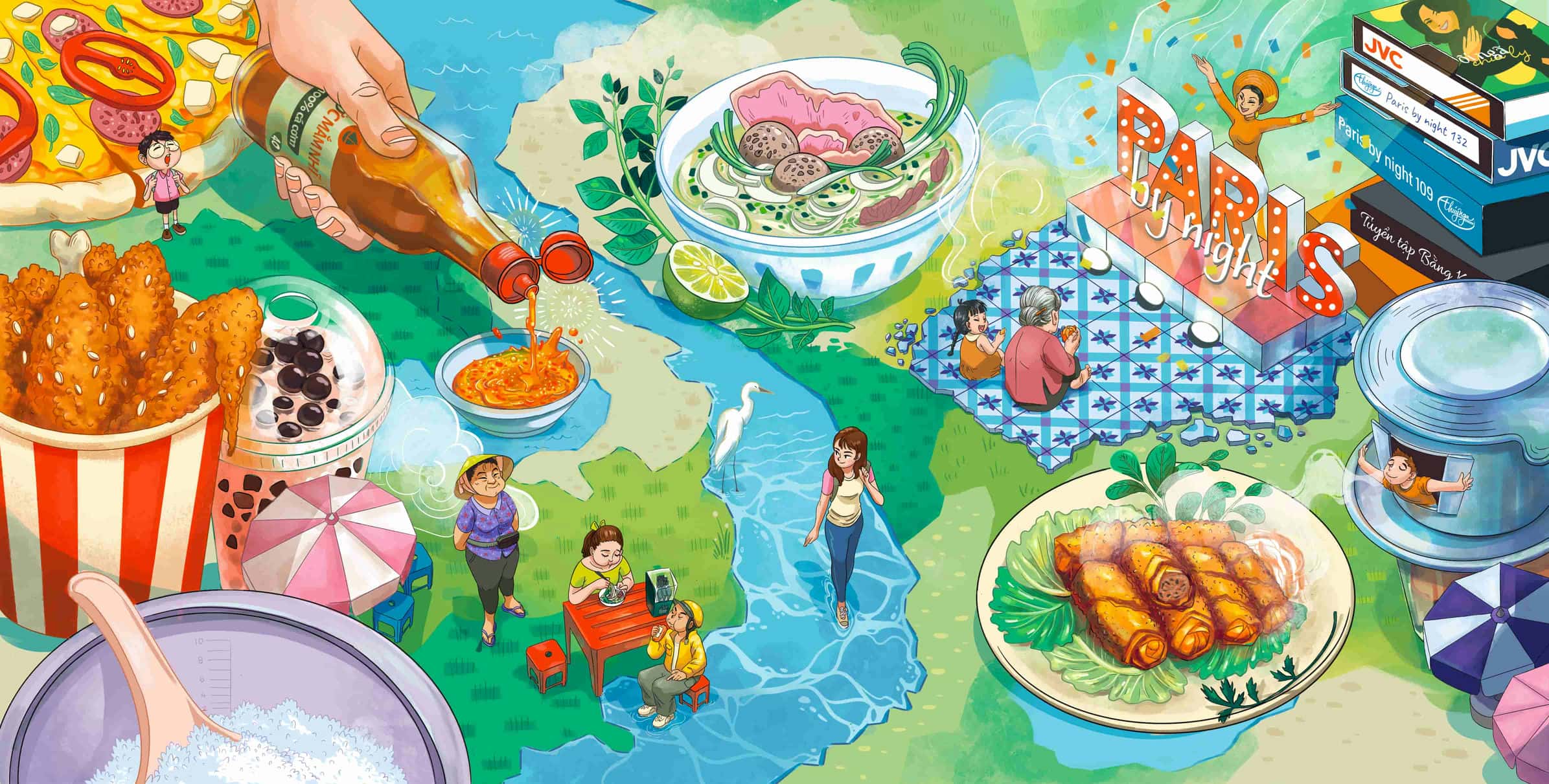 [Illustration] Nhà Nha project “Map of memories”