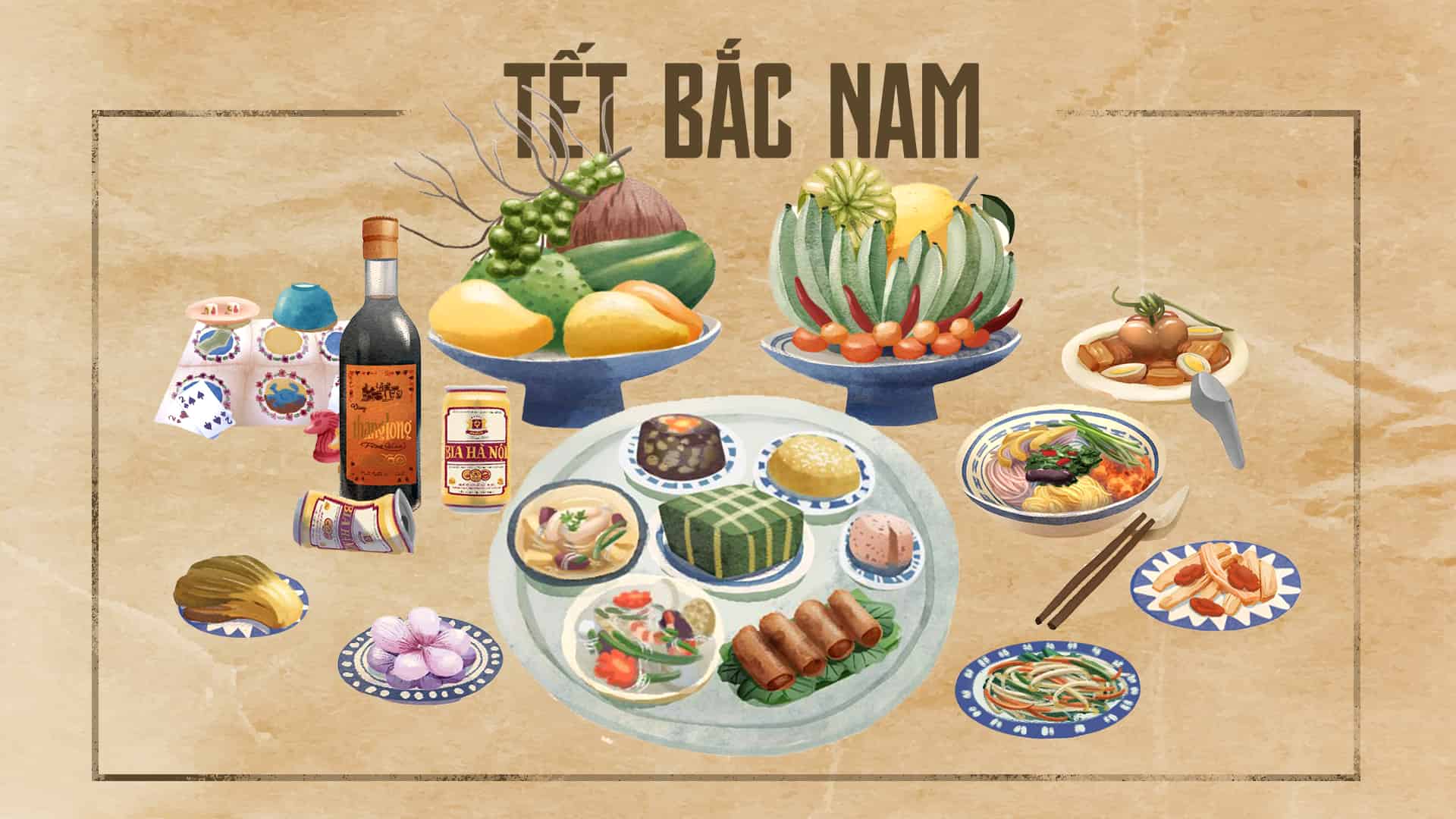[Illustration] Saigoneer “The Difference of Tết in the North and the South”